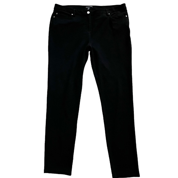Eileen Fisher Pants - EILEEN FISHER BLACK PANTS SIZE 14 MINIMALIST MODERN CLOSET STAPLE CAREER WEAR